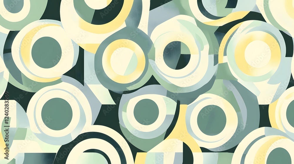 Poster abstract geometric circles pattern design background