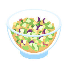 山形県のだし。フラットなベクターイラスト。
Dashi. Flat vector illustration.