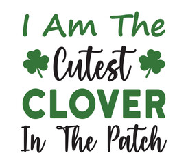 Saint Patrick’s Day T-shirt Typography Shamrock Design
