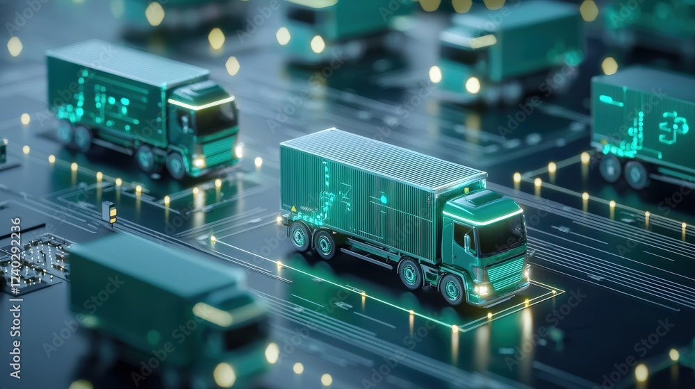 Poster a fully automated ecosystem for seamless logistics.