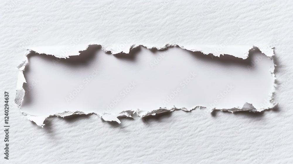 Aufkleber torn paper texture abstract background with ripped edges and blank space