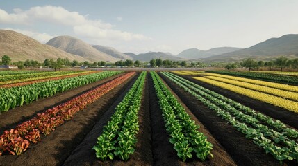 rendering of a landfill transforming into a lush vibrant garden symbolizing the innovative process of converting waste materials into valuable resources and sustainable solutions
