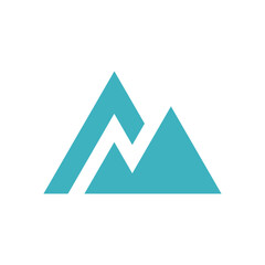 Next Mountain Logo Vector