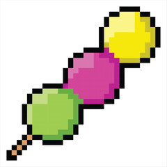 stoke desain vector pixel makanan