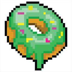 Obraz premium stoke desain vector pixel makanan