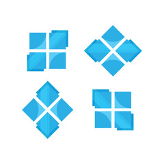 Windows Logo Glass Vector