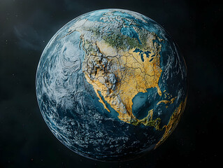Earth, North America, space, clouds, environmental
