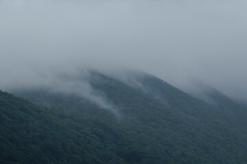 Fototapeta premium fog on the mountain