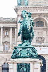 Obraz premium Details from exterior of Sisi museum, Vienna