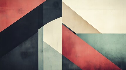 Enchanting Interplay: Simplistic Blocks in Subdued Tones Forming Abstract Geometric Compositions