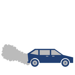 Illustration of Vehicle Emitting Smoke