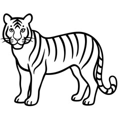 Fototapeta premium cartoon tiger vector