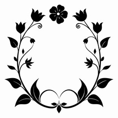 vector floral frame