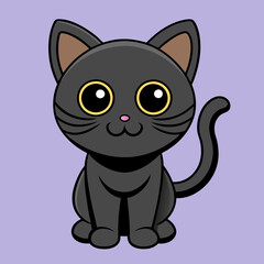 vector illustration of a cat