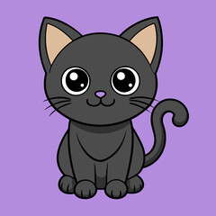 vector illustration of a cat