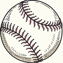 baseball ball isolated on black