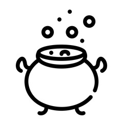 cauldron Line Icon