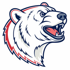 Obraz premium polar bear head