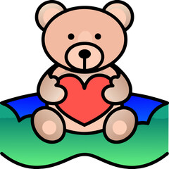 teddy bear with heart
