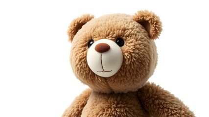 Obraz premium Big Bear soft toy isolated on white background. Generative AI