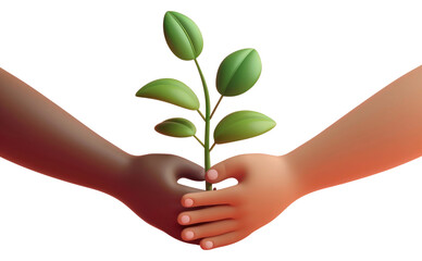 PNG Plant hand leaf beginnings.