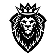 Lion head with wings