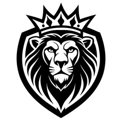 Obraz premium Lion head with wings