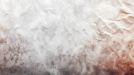 Abstract Crumpled Paper Texture Background Brown and White