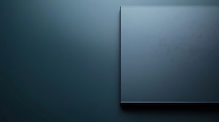 Dark wall, square canvas, subtle texture