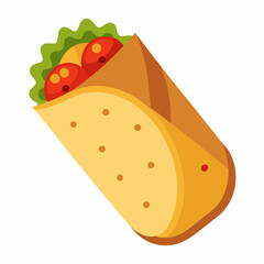 Vector illustration of a slice of pizza