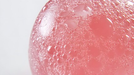 Fototapeta premium Abstract Pink Liquid Bubbles Texture Background