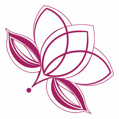 vector illustration of a flower