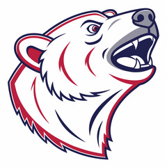 vector illustration of a polar bear