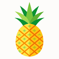 pineapple on white