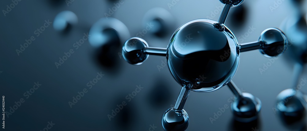 Poster abstract molecular structure science background