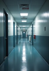 Empty corridor of the office building