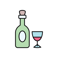 Wine  vector icon