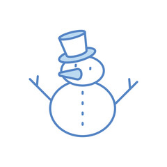 Snowman vector icon