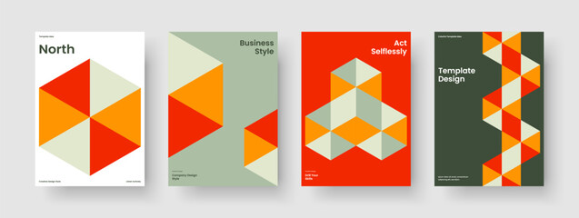 Obraz premium Modern Report Layout. Isolated Background Template. Abstract Poster Design. Book Cover. Flyer. Business Presentation. Brochure. Banner. Handbill. Notebook. Magazine. Journal. Brand Identity