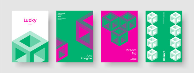 Fototapeta premium Abstract Brochure Layout. Geometric Poster Design. Creative Business Presentation Template. Background. Book Cover. Banner. Flyer. Report. Journal. Leaflet. Portfolio. Pamphlet. Newsletter