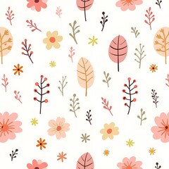Abstract natural element patterns