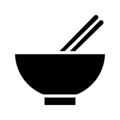 bowl and chopsticks icon