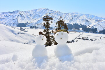 可愛い雪だるま