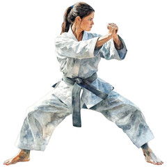 Martial Arts Clipart Vector Illustration