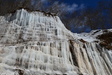 赤城山小沼の氷瀑