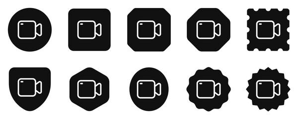 Editable vector video camera icon. Part of a big icon set family. Perfect for web and app interfaces, presentations, infographics, etc
