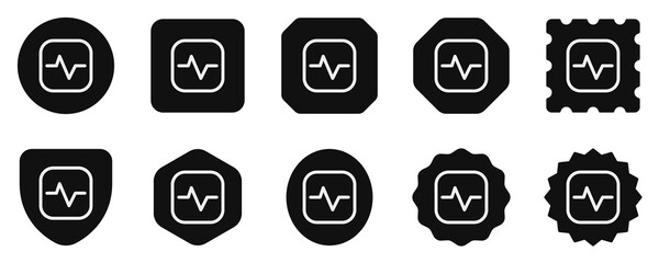 Editable vector heartbeat system status icon. Part of a big icon set family. Perfect for web and app interfaces, presentations, infographics, etc