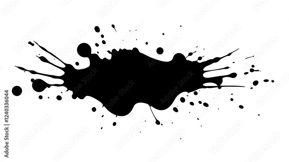 Poster abstract black ink splash background high resolution design for branding websites and digital media