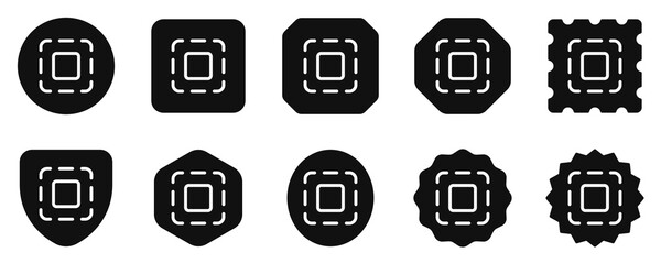 Editable vector scan select none icon. Part of a big icon set family. Perfect for web and app interfaces, presentations, infographics, etc