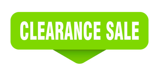 clearance sale sticker. clearance sale sign on transparent background